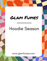 A colorful abstract design serving as a product image for Hoodie Season Extrait de Parfum and Body Oil by Glam Fumes.